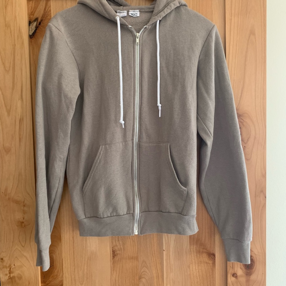 American apparel taupe hoodie- size small- don’t wear anymore- good condition